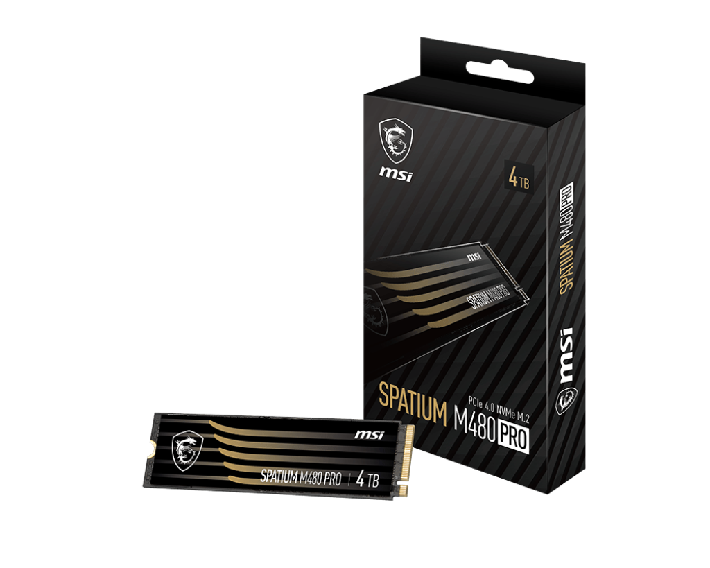 MSI CD SSD SPATIUM M480 PRO PCIe 4.0 NVMe M.2 4TB - MSI e-Shop | Offiziell von MSI Deutschland