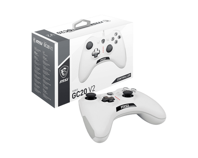 MSI CB Game Controller Force GC20 V2 WHITE - MSI e-Shop | Offiziell von MSI Deutschland