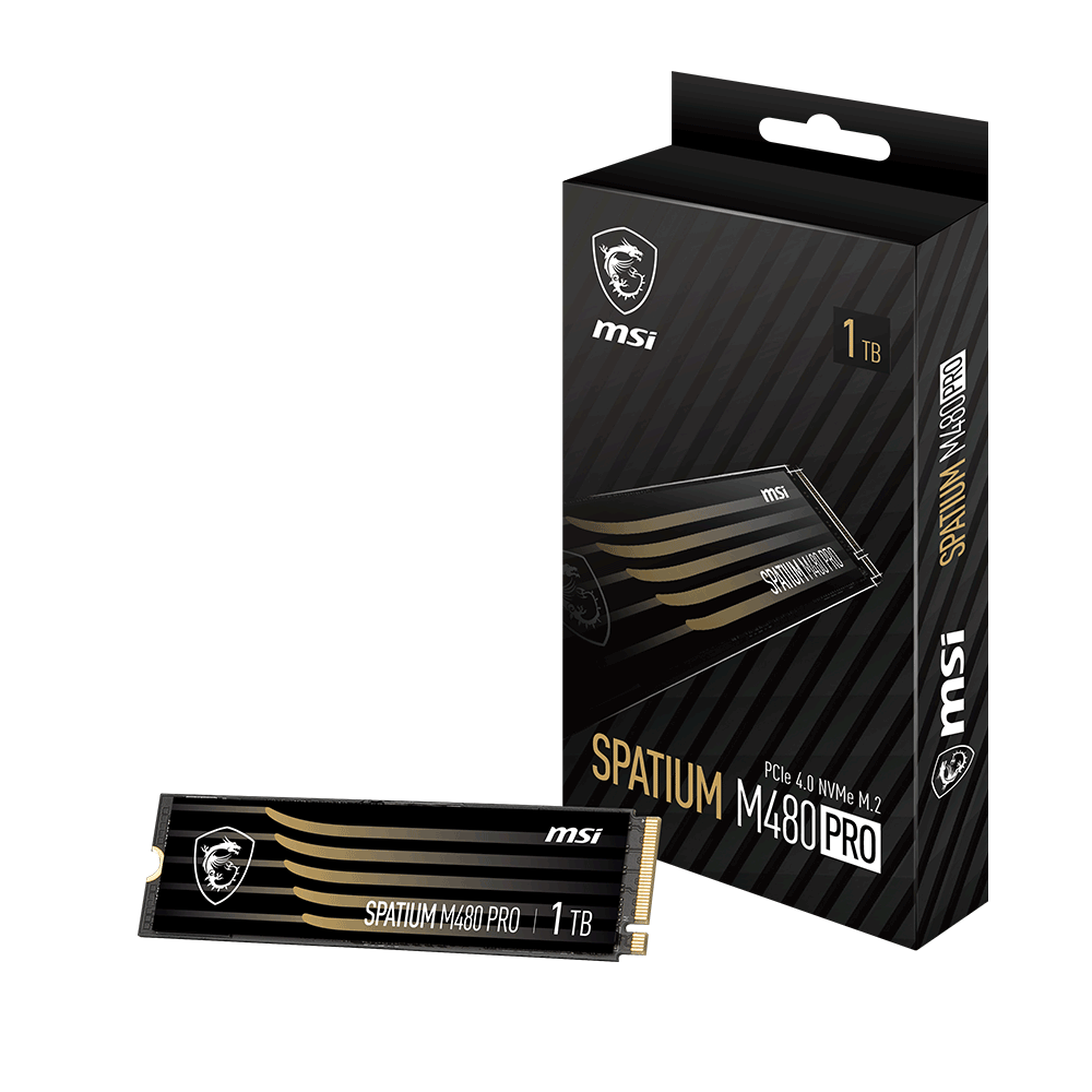 MSI CB SSD SPATIUM M480 PRO PCIe 4.0 NVMe M.2 1TB