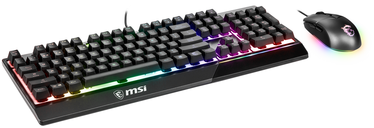 MSI Tastatur- und Maus-Set Combo USB, Schwarz