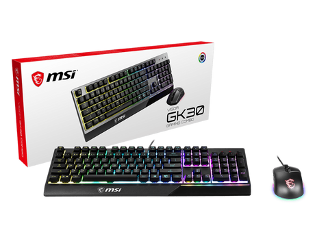 MSI Gaming Tastatur/Maus Combo VIGOR GK30 Schwarz DE - MSI e-Shop | Offiziell von MSI Deutschland