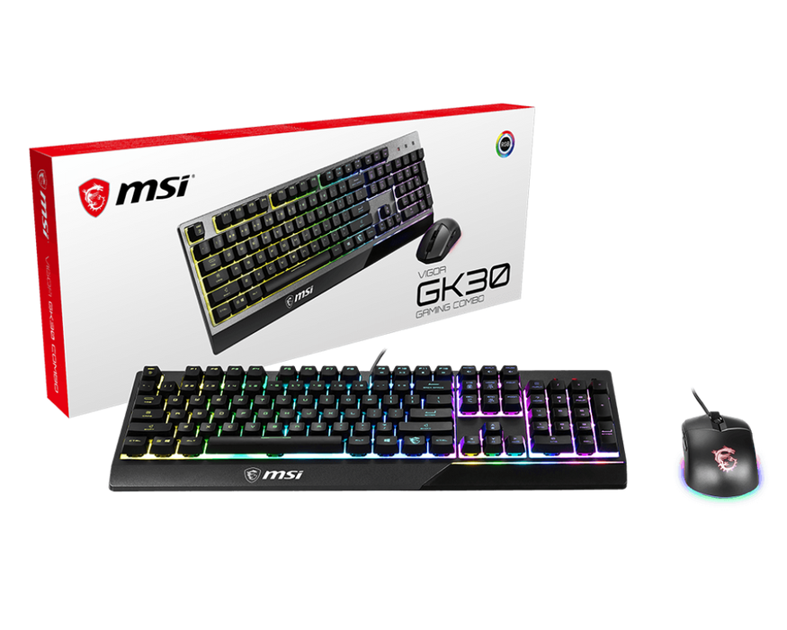 MSI Gaming Tastatur/Maus Combo VIGOR GK30 Schwarz DE - MSI e-Shop | Offiziell von MSI Deutschland