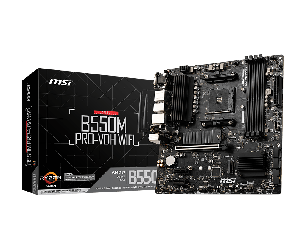 MSI Motherboard B550M PRO-VDH WIFI