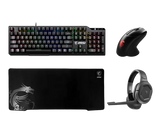 MSI ELITE Pack: GK41 Tastatur - GM41 Maus WL - GH50 Headset USB - GD70 Mauspad