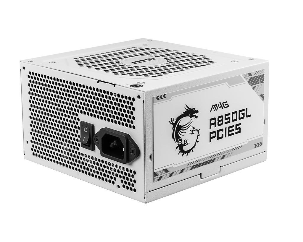 MSI CB Desktop PC Netzteil MAG A850GL PCIE5 WHITE - MSI e-Shop | Offiziell von MSI Deutschland