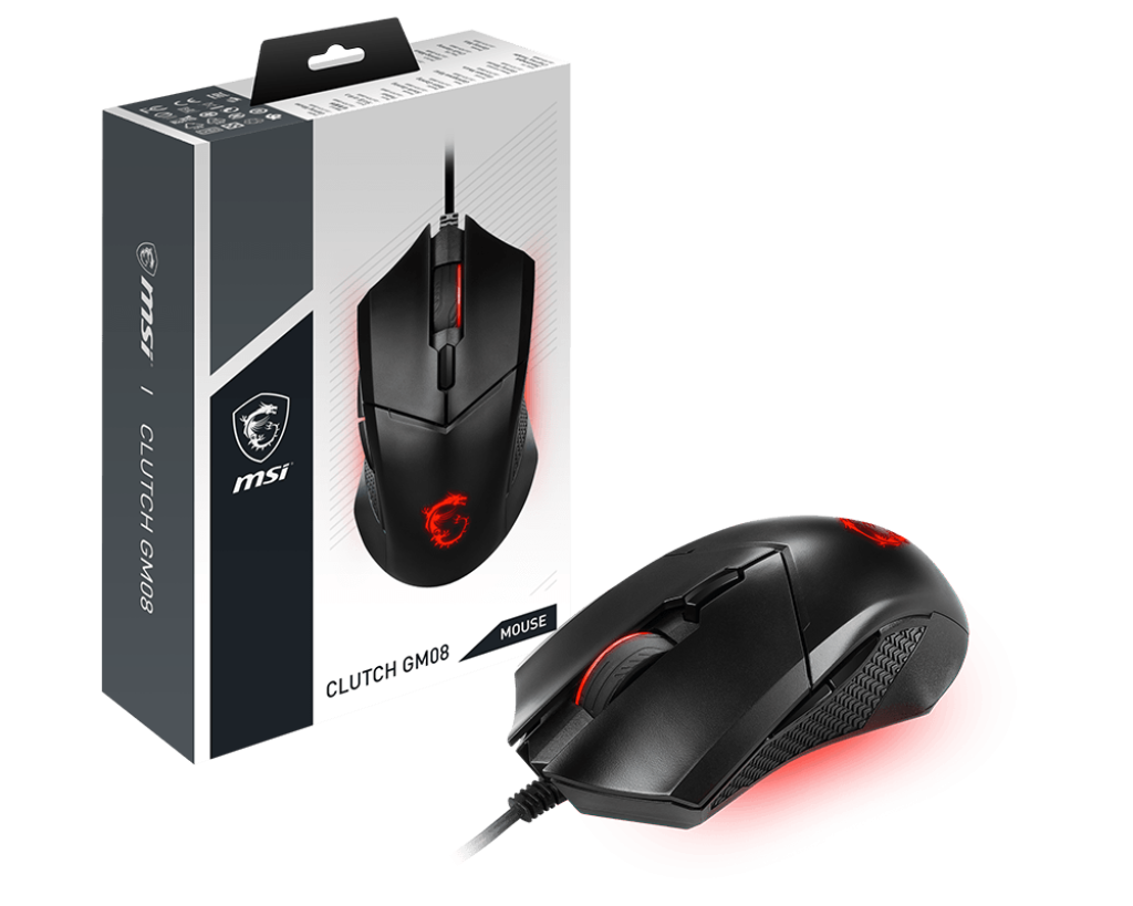 MSI CB Gaming Maus Clutch GM08 USB - MSI e-Shop | Offiziell von MSI Deutschland