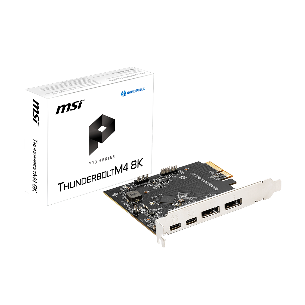 MSI Thunderbolt M4 8K PCIe Mainboard Expansion Card - MSI e-Shop | Offiziell von MSI Deutschland